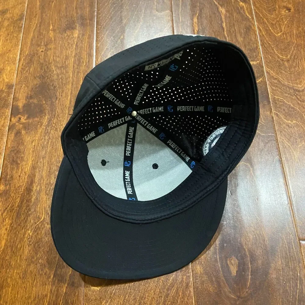 Perfect Game Hoffman PG National Black White Fitted Cap Hat Men's Size L/XL